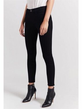 Current/Elliott Black Ultra High Waist Ankle Stiletto Jeans Like New, Size 30
